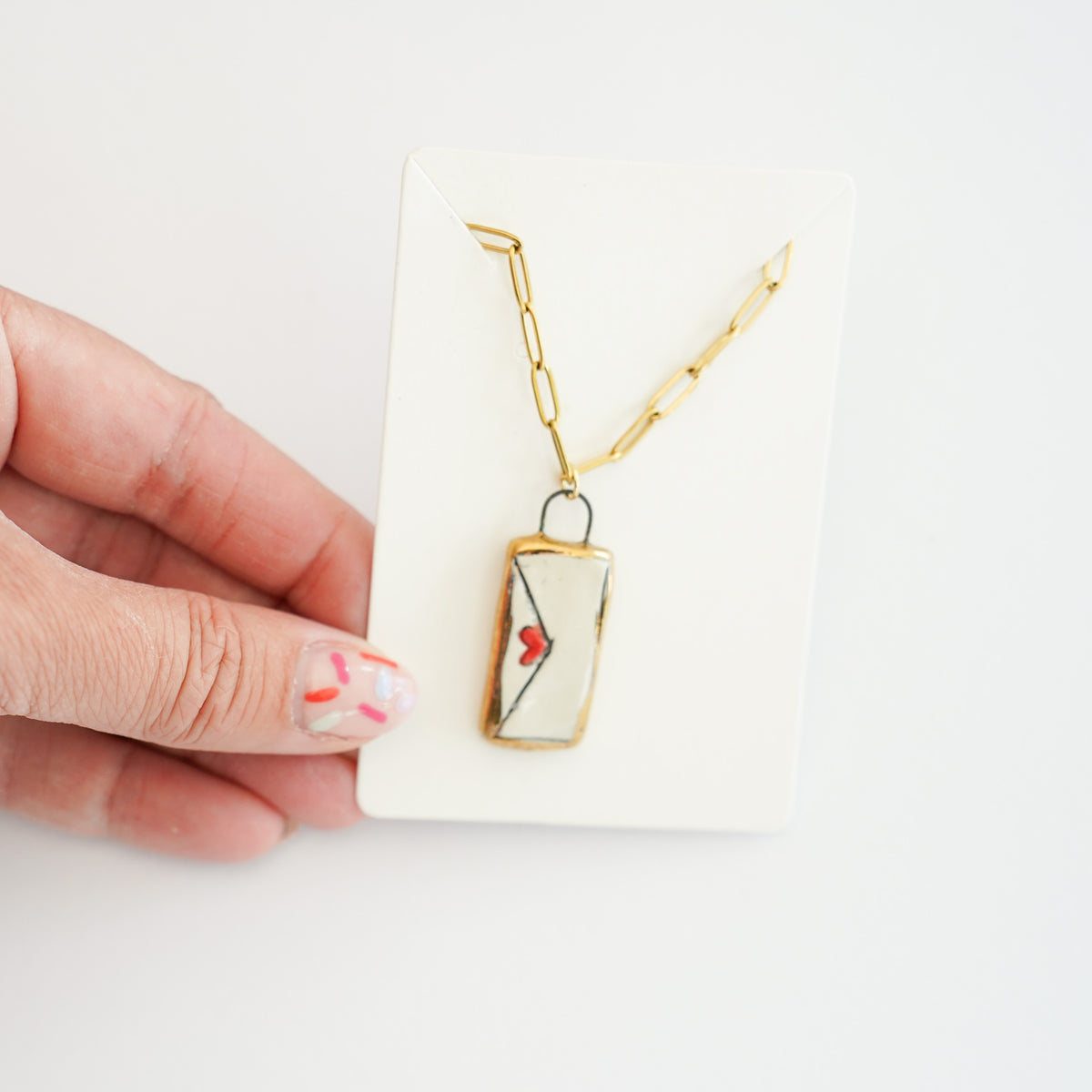 22k Gold Love Letter Necklace