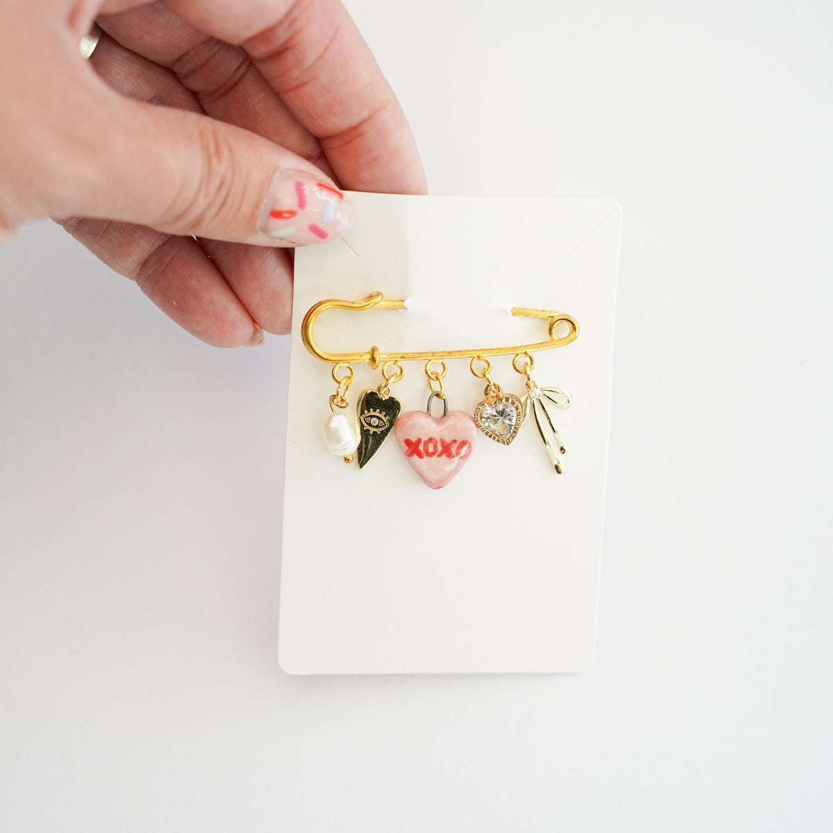 Lovey Dovey Charm Pin