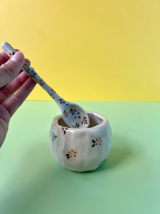 Floral Spoon & Dish