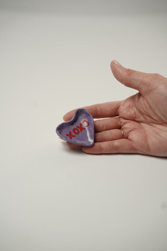 Small Conversation Heart Trinket Tray (#4)