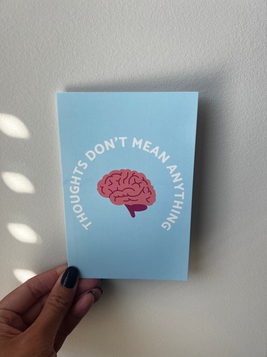 Thoughts Don't Mean Anything Postcard