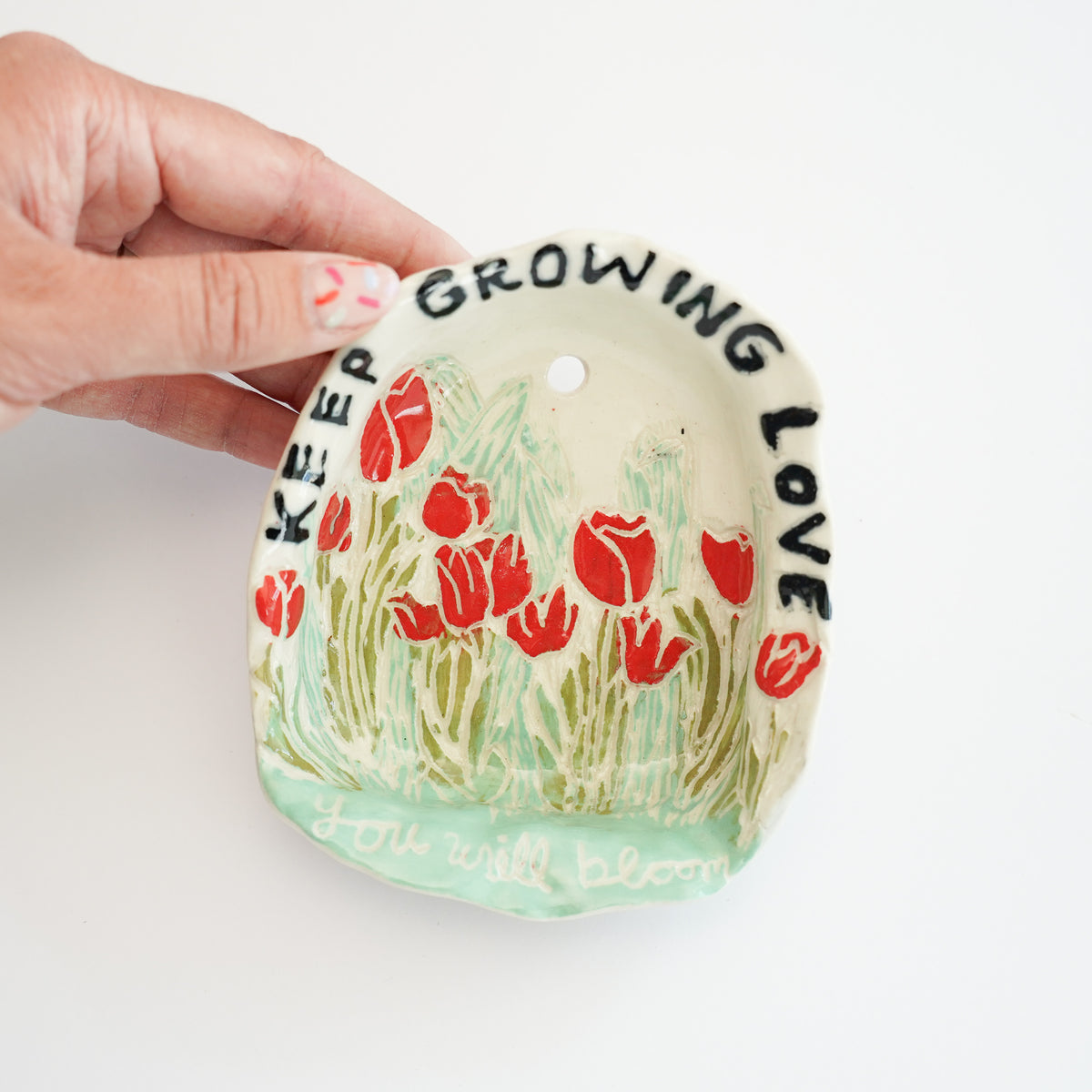 Keep Growing, Love You Will Bloom Wall Hanging